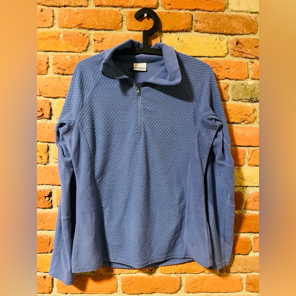 Columbia Blue Quarter-Zip Sweater. Medium